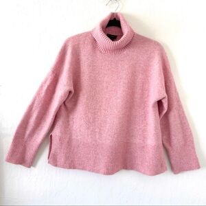 J. Crew Soft Pink Cowl Neck Sweater